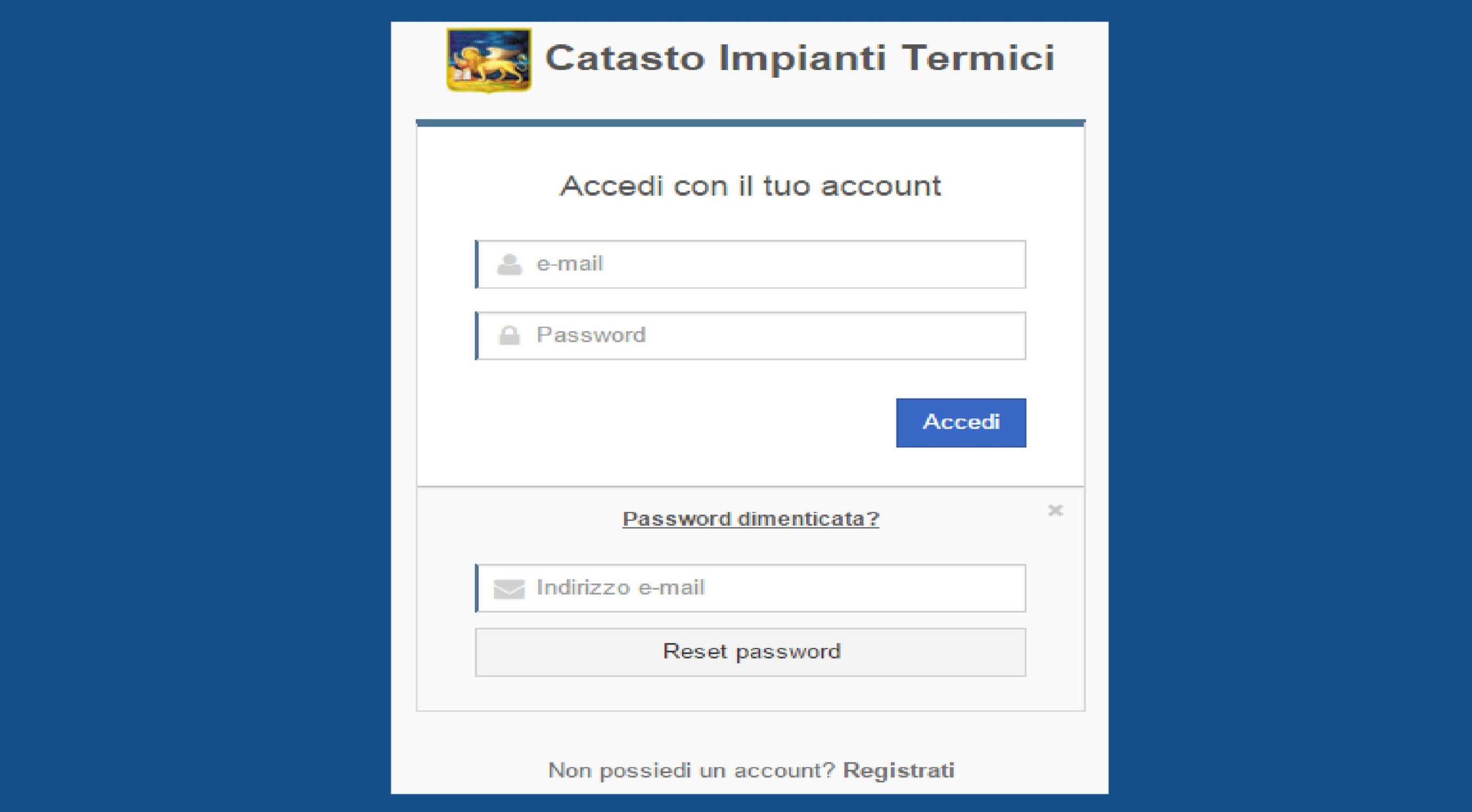 catasto impianti termici