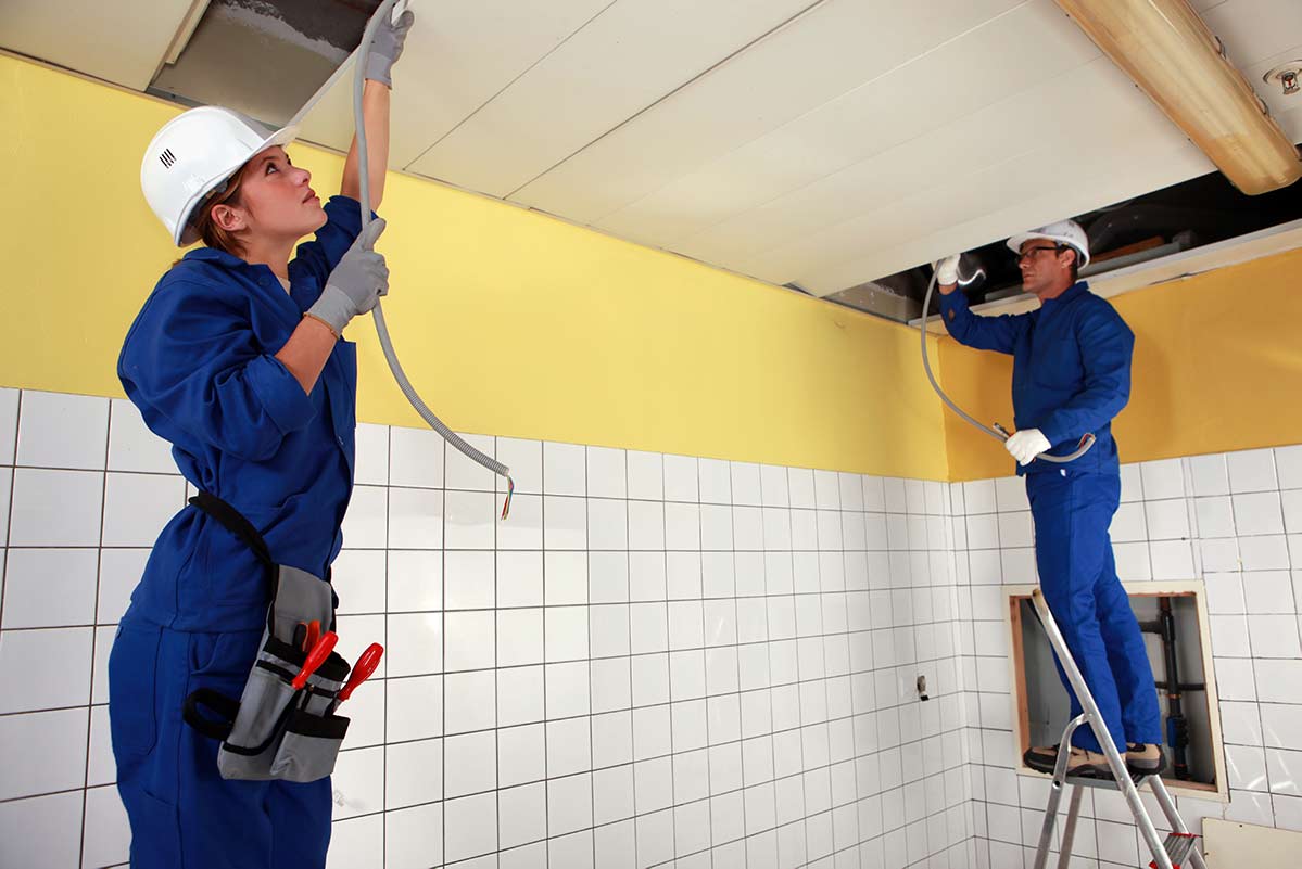 istallazione di un impianto con pannelli radianti a soffitto